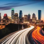 Executive chauffeur preparing luxury car for Dallas to Houston ride