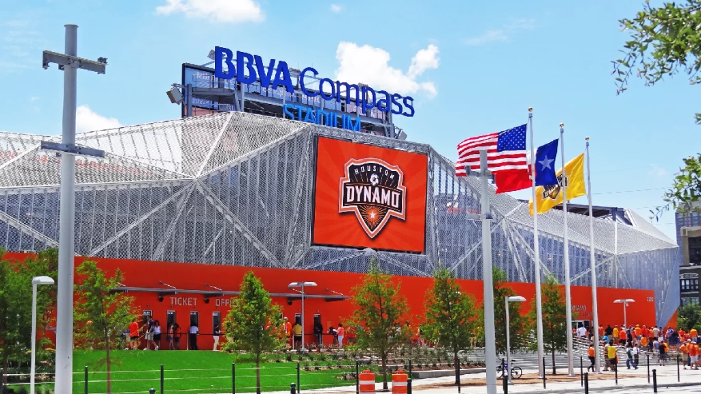 Private luxury car service at Houston BBVA Compass Stadium