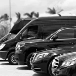 Luxury chauffeur sedan at lifestyle club in Houston TX