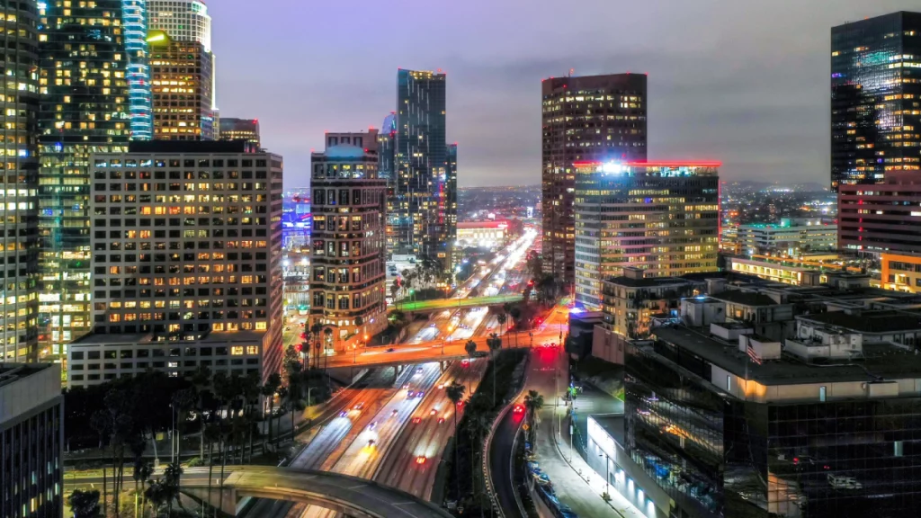 Wall Map Houston with private car service route planning